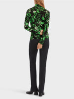 Load image into Gallery viewer, Marc Cain Roll neck t-shirt with floral design
