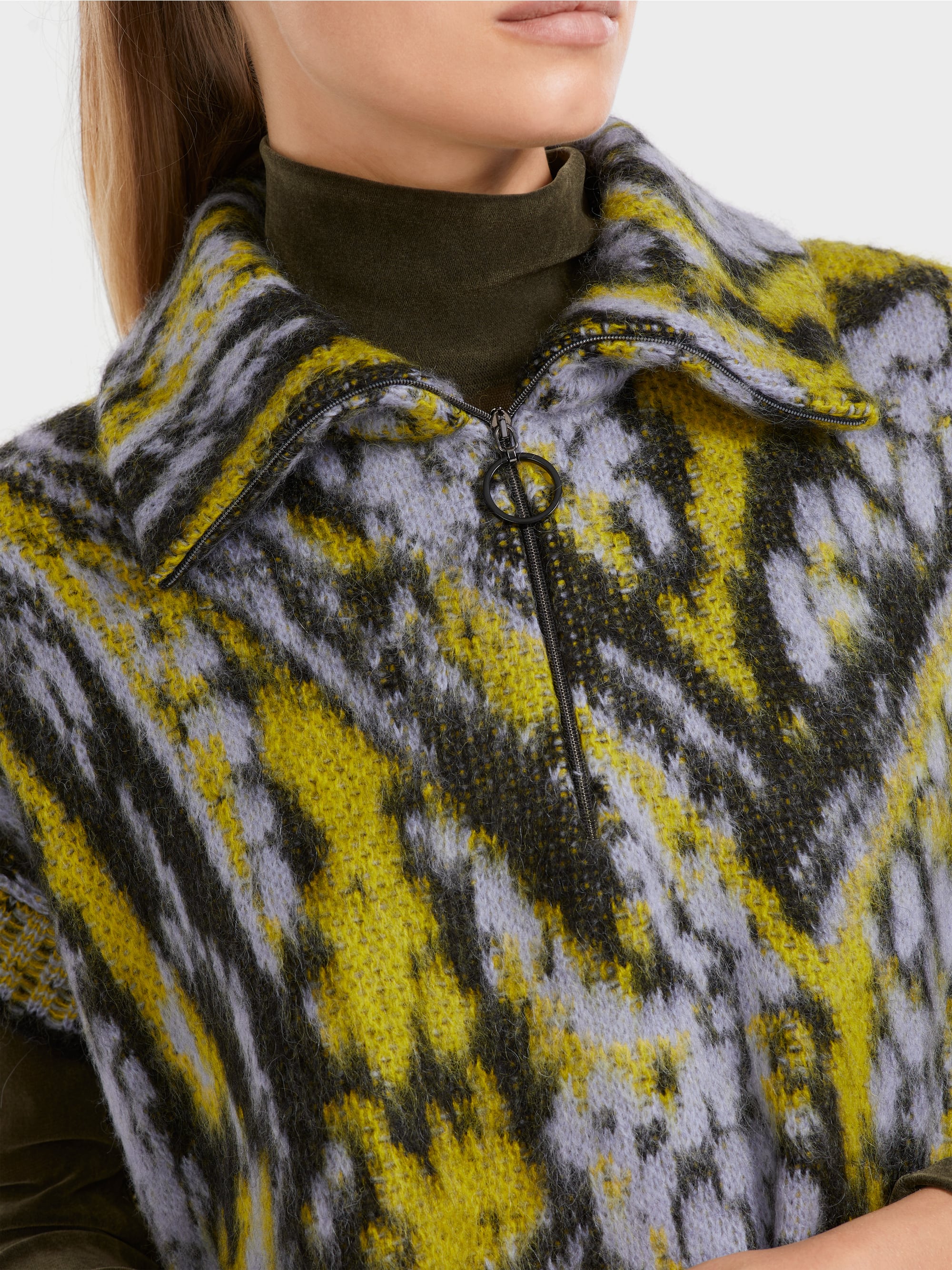 Marc Cain Printed Knitted Vest