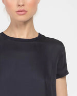 Load image into Gallery viewer, Patrick Assaraf Silk Short Sleeve Crewneck
