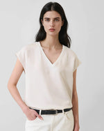 Load image into Gallery viewer, Patrick Assaraf Silk V-Neck Top
