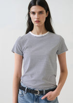 Load image into Gallery viewer, Patrick Assaraf Mini Stripe Crew
