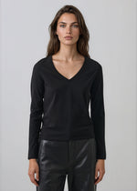 Load image into Gallery viewer, Patrick Assaraf V-Neck Long Sleeve T-Shirt
