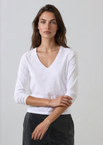 Load image into Gallery viewer, Patrick Assaraf V-Neck Long Sleeve T-Shirt
