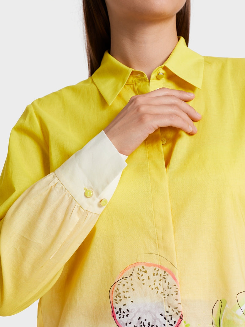 Marc Cain Yellow Blouse with print