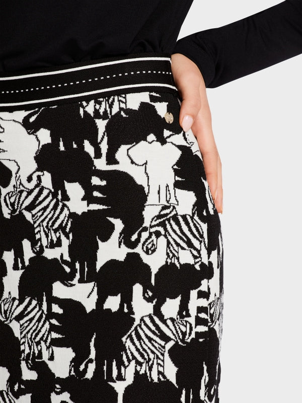 Marc Cain Knitted Printed Skirt