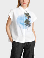Load image into Gallery viewer, Marc Cain Sleeveless Blouse with print

