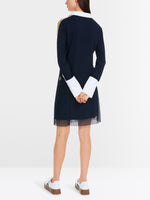 Load image into Gallery viewer, Marc Cain Sport Navy Polo Top
