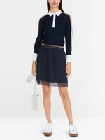 Load image into Gallery viewer, Marc Cain Sport Navy Polo Top
