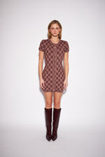 Load image into Gallery viewer, John &amp; Jenn Knitted Print Dress Yves
