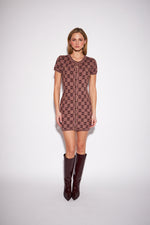 Load image into Gallery viewer, John &amp; Jenn Knitted Print Dress Yves
