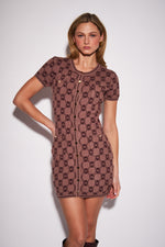 Load image into Gallery viewer, John &amp; Jenn Knitted Print Dress Yves
