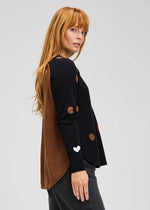 Load image into Gallery viewer, Zaket &amp; Plover Cotton Sweater with Dots and Hearts
