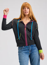 Load image into Gallery viewer, Zaket &amp; Plover Zipper Cardigan with Hood
