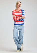 Load image into Gallery viewer, Zaket &amp; Plover Multi Stripe Sweater

