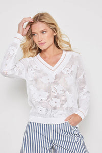 Lisa Todd Poppy Pullover White