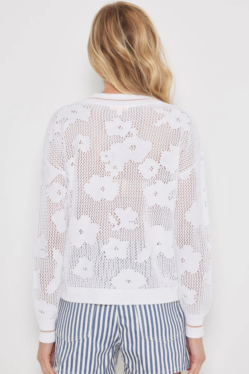 Lisa Todd Poppy Pullover White