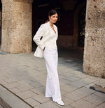 Load image into Gallery viewer, Mac Wide Leg white jeans
