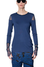 Load image into Gallery viewer, Art Point Long sleeve shirt with mesh inlays
