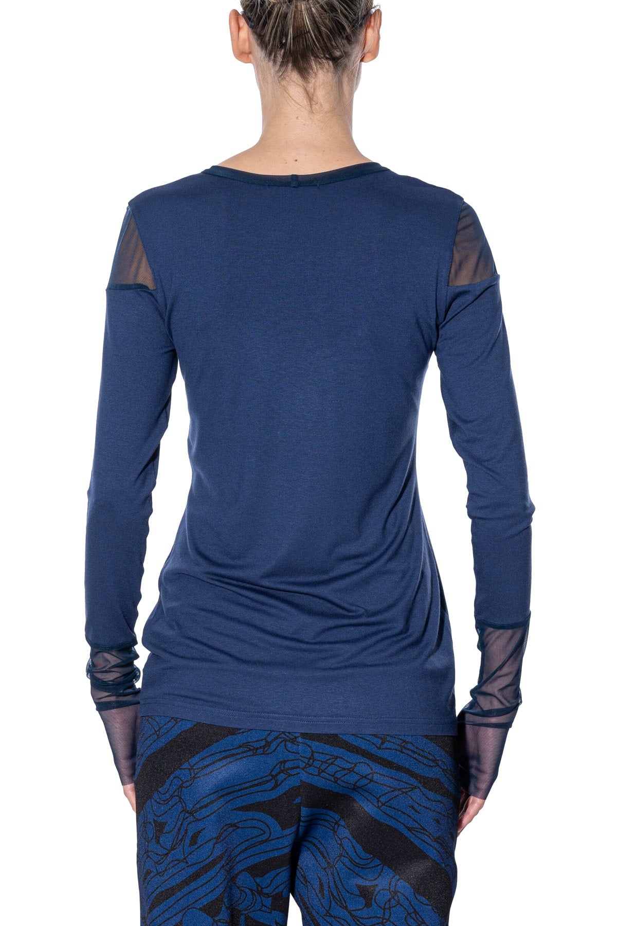 Art Point Long sleeve shirt with mesh inlays