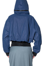 Load image into Gallery viewer, Art Point Cropped jacket with hood
