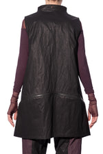 Load image into Gallery viewer, Art Point Long vest with asymmetrical bottom
