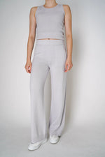 Load image into Gallery viewer, TONET CASHMERE BLEND KNIT PULL-ON PANTS IN LIGHT GREY
