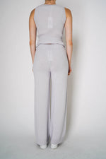 Load image into Gallery viewer, TONET CASHMERE BLEND KNIT PULL-ON PANTS IN LIGHT GREY
