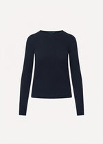 Load image into Gallery viewer, Patrick Assaraf Pima Cotton Stretch Ribbed Long Sleeve Crew Neck T-Shirt
