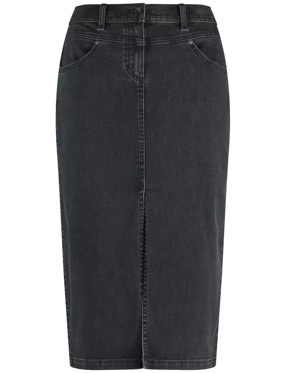 Gerry Weber Black Midi Denim Skirt