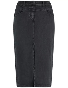 Gerry Weber Black Midi Denim Skirt