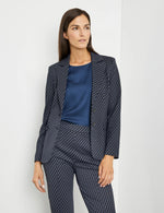 Load image into Gallery viewer, Gerry Weber Grey/Blue Chevron Print
