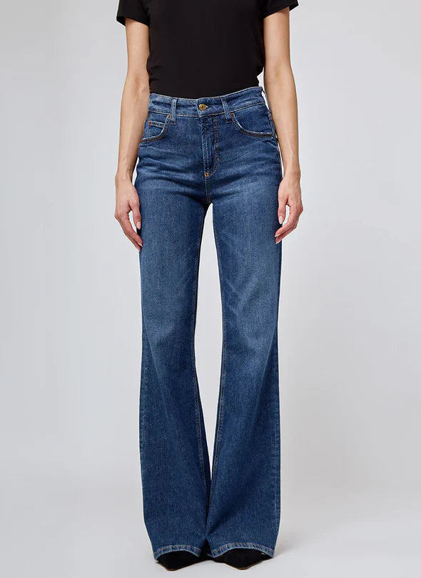 Cambio Fabienne Hemp Flared Jeans