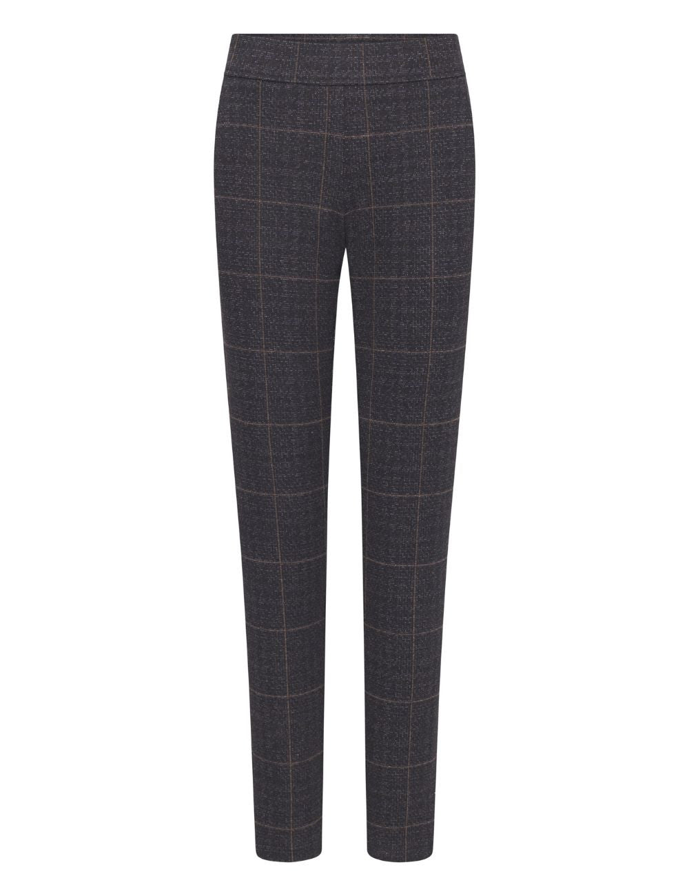 Raffaello Rossi Candice O grey plaid trousers