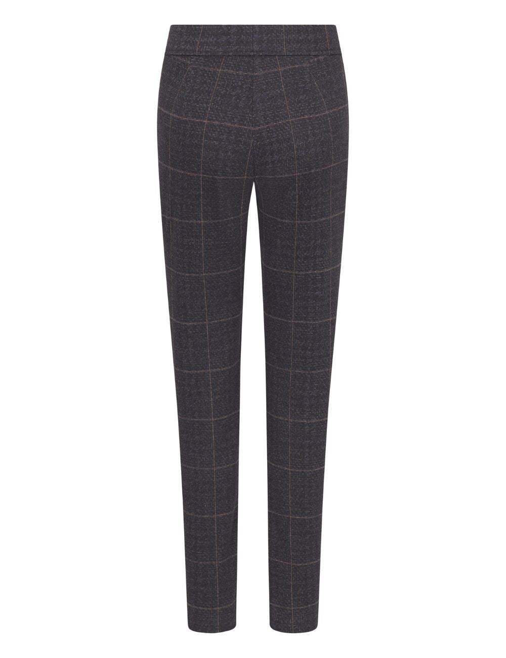 Raffaello Rossi Candice O grey plaid trousers