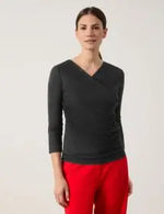 Load image into Gallery viewer, Gerry Weber V-Neck Wrap 3/4 Sleeve top
