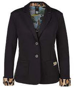 Load image into Gallery viewer, Marc Cain Sport Blazer with animal print trim
