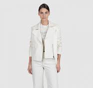 Marc Aurel Leather Look Jacket Creme