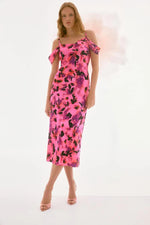 Load image into Gallery viewer, Joseph Ribkoff Off the Shoulder Floral Dress
