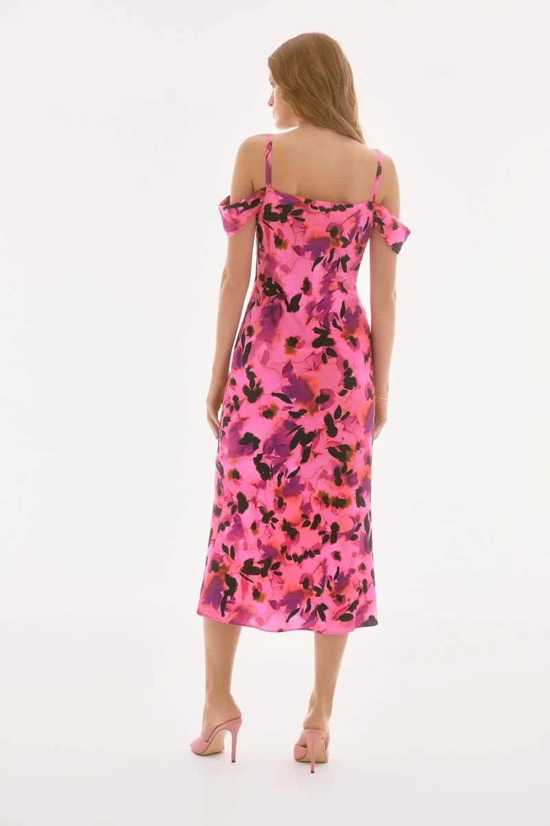 Joseph Ribkoff Off the Shoulder Floral Dress