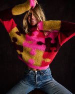 Load image into Gallery viewer, Lisa Todd Fuzzy Puzzled Sweater
