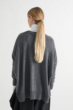 Load image into Gallery viewer, Meimeij Oversize Cardigan Anthracite
