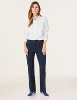 Load image into Gallery viewer, Gerry Weber Flared trousers with vertical pintucks
