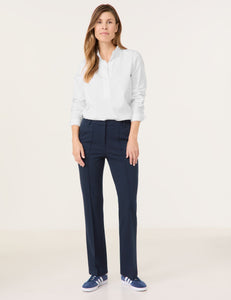 Gerry Weber Flared trousers with vertical pintucks