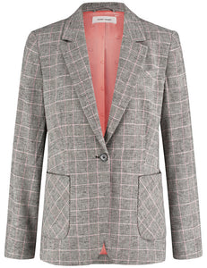 Gerry Weber Fitted Glen Check Blazer