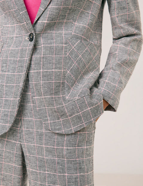 Gerry Weber Fitted Glen Check Blazer