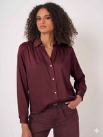 Load image into Gallery viewer, Repeat Loose fit silk shirt blouse
