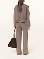 Load image into Gallery viewer, Marc Aurel Brown Printed Knit Top
