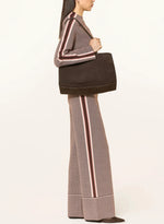 Load image into Gallery viewer, Marc Aurel Brown Printed knit Trouser
