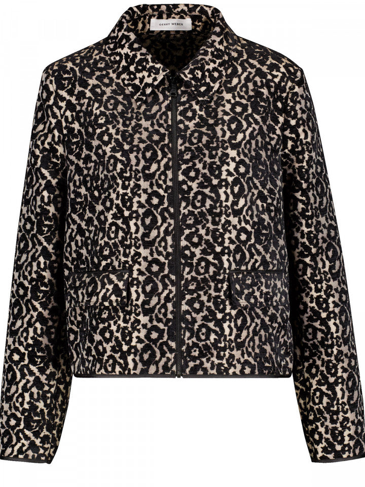 Gerry Weber Camel Black Knitted Jacket