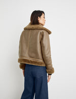 Load image into Gallery viewer, Taifun Faux Shearling Bomber Jacket
